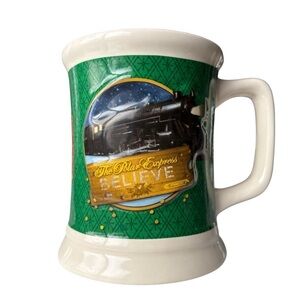 The Polar Express Christmas Hot Cocoa Mug Pottery Coffee Collectible Cup